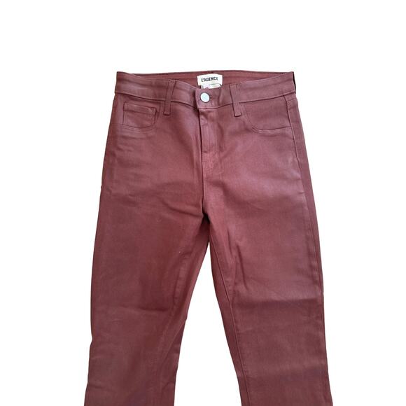 L’Agence - Ruth Coated Straight Leg Jeans in Brown - Picture 2 of 4